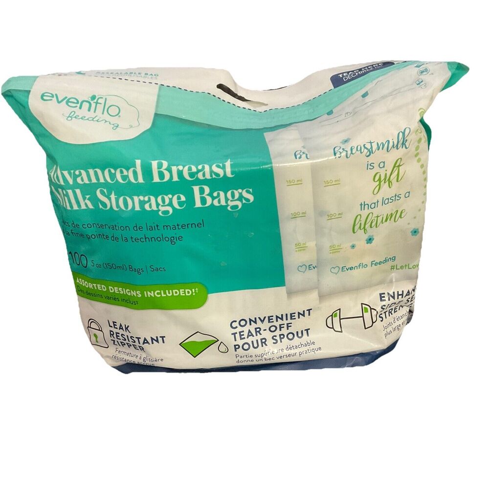 Evenflo Advance Breast Milk Storage Bags 50 Count Brand New